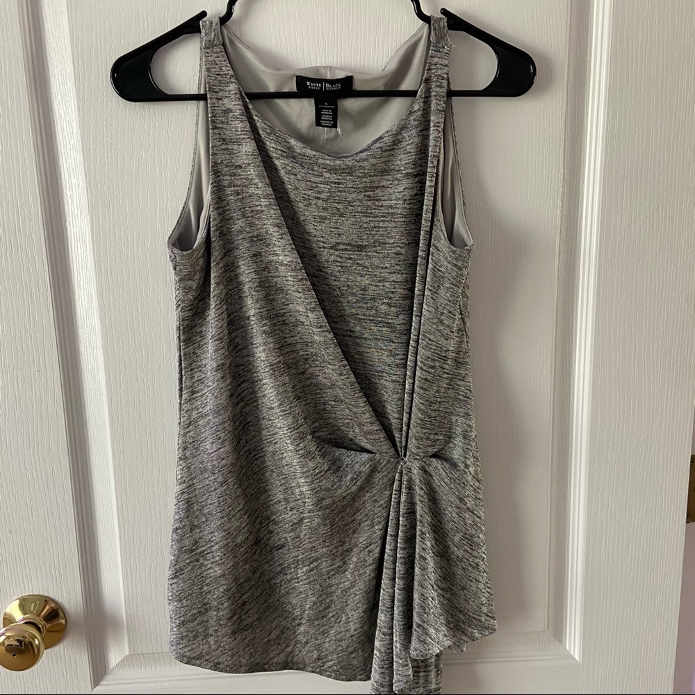 White House Black Market Grey Tank Top